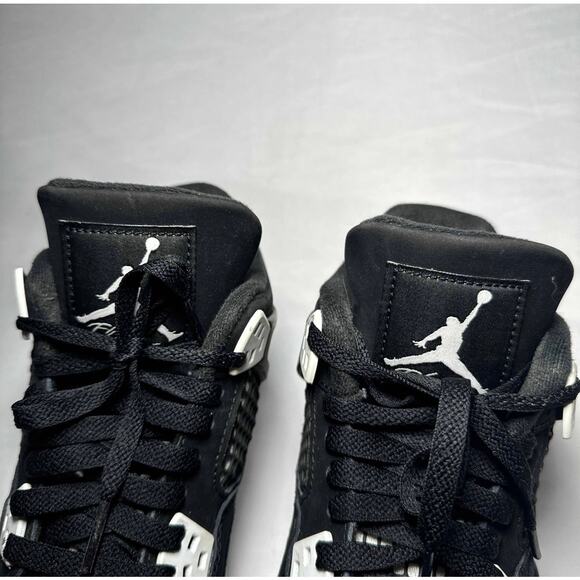 Size 6 - Nike Air Jordan 4 Retro GS White Thunder Men's Shoes - Picture 5 of 10